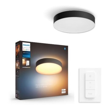 Philips - LED Dimbar taklampa Hue LED/19,2W/230V 2200-6500K diameter 381 mm svart + fjärrkontroll