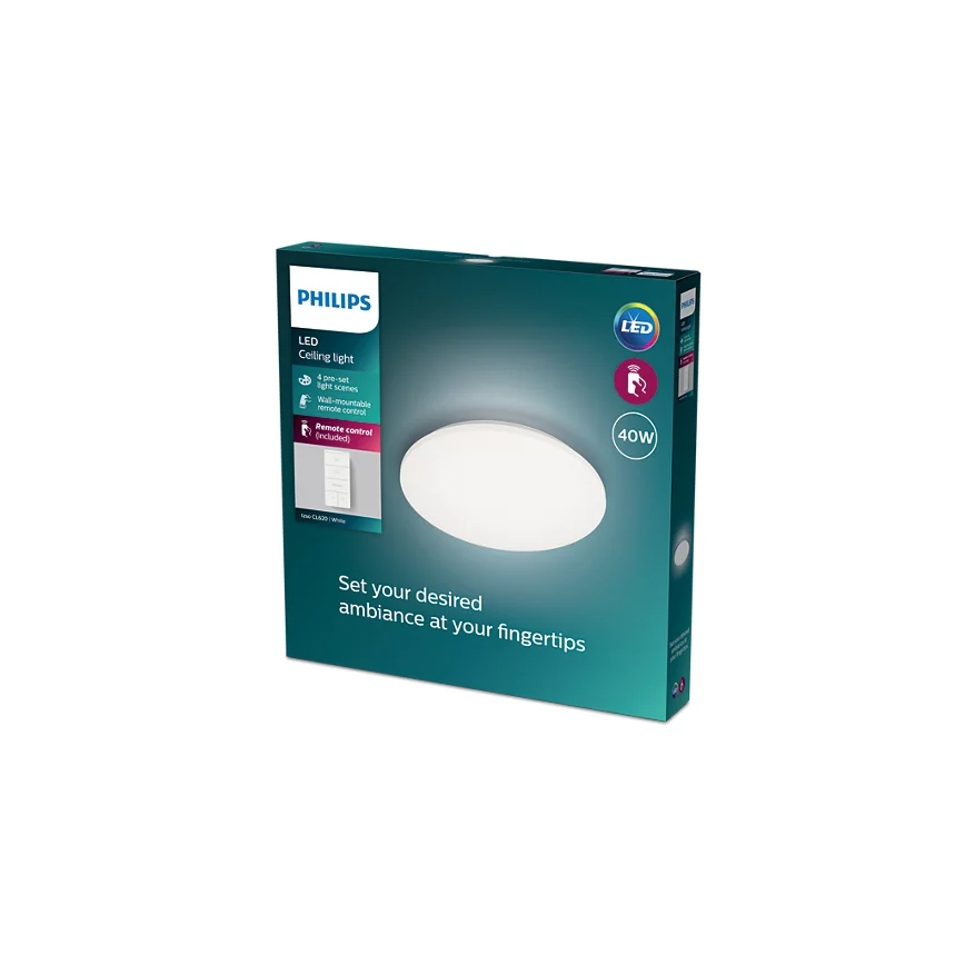 Philips - LED Dimbar taklampa LED/40W/230V 2700-6500K + fjärrkontroll