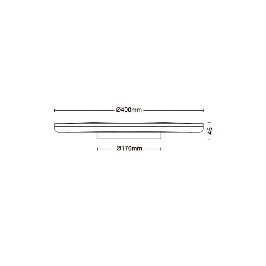 Philips - LED Dimbar taklampa SCENE SWITCH LED/22W/230V diameter 40 cm 4000K vit