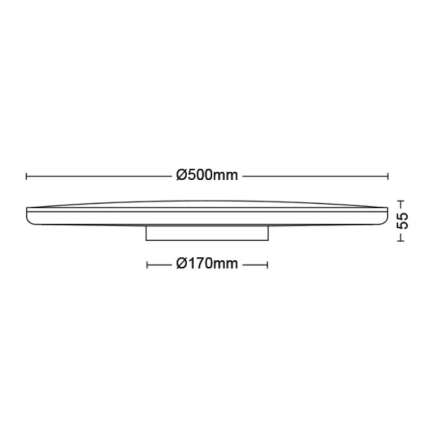 Philips - LED Dimbar taklampa SCENE SWITCH LED/36W/230V diameter 50 cm 2700K vit