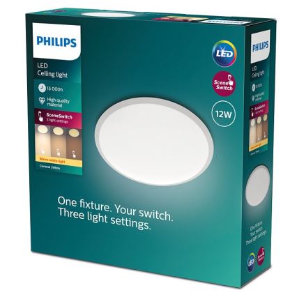 Philips - LED Dimbar taklampa SCENE SWITCH LED/12W/230V