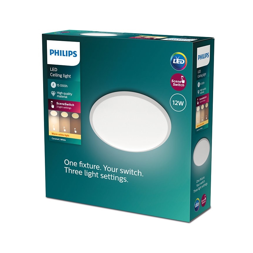 Philips - LED Dimbar taklampa SCENE SWITCH LED/12W/230V