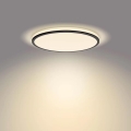 Philips - LED Dimbar taklampa SCENE SWITCH LED/18W/230V diameter 30 cm 2700K svart