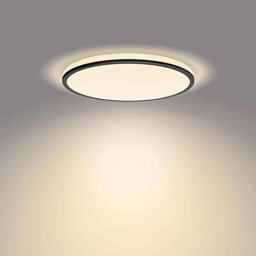 Philips - LED Dimbar taklampa SCENE SWITCH LED/18W/230V diameter 30 cm 2700K svart