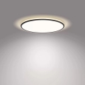 Philips - LED Dimbar taklampa SCENE SWITCH LED/18W/230V diameter 30 cm 4000K svart