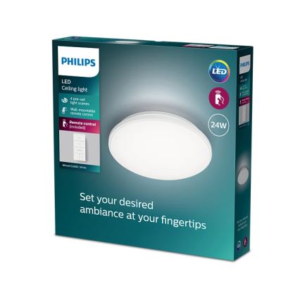 Philips - LED Dimbar taklampa LED/24W/230V 2700-6500K + fjärrkontroll