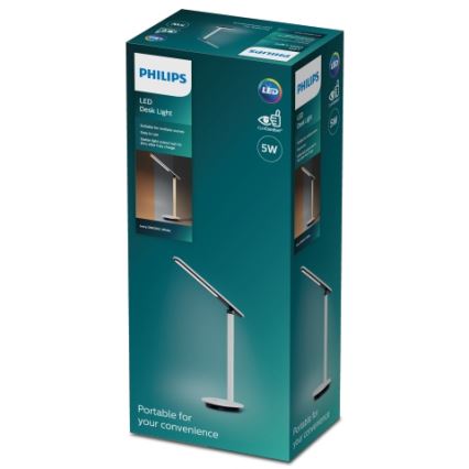 Philips - LED Dimbar touch bordslampa ROCK LED/5W/5V 1800mAh