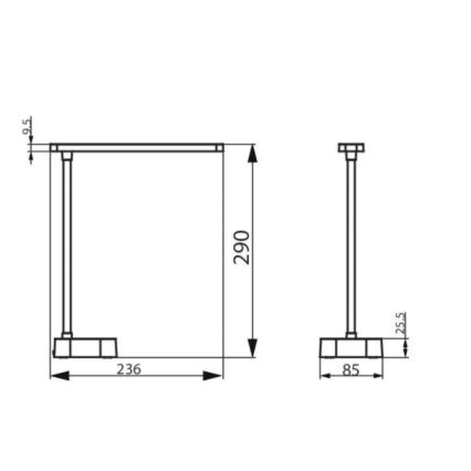 Philips - LED Dimbar touch bordslampa TILPA LED/5W/5V