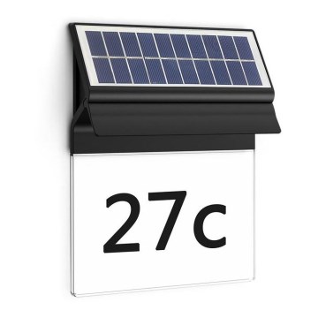 Philips - LED husnummer med solceller ENKARA LED/0,2W/3,7V IP44