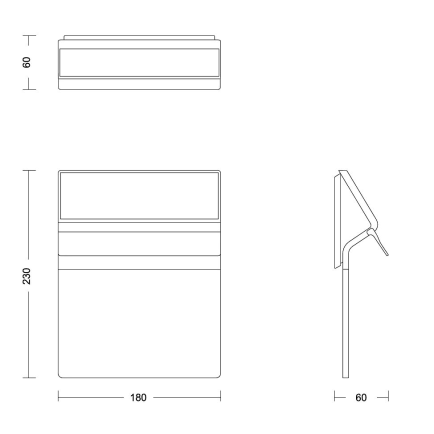 Philips - LED husnummer med solceller ENKARA LED/0,2W/3,7V 1800 mAh IP44