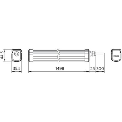 Philips - LED industriell lampa PROJECTLINE LED/54W/230V IP65