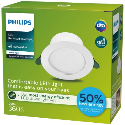 Philips - LED infälld belysning LED/2W/230V 3000K