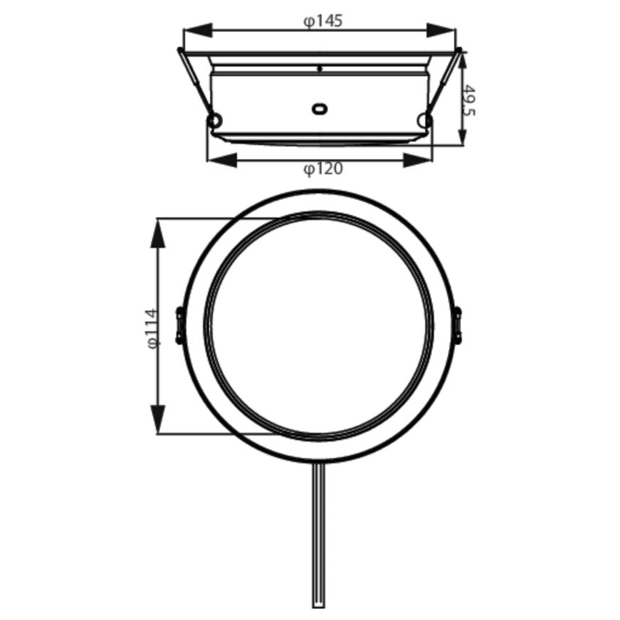 Philips - LED infälld belysning LED/4,8W/230V 3000K