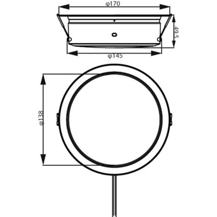 Philips - LED infälld belysning LED/6,5W/230V 4000K
