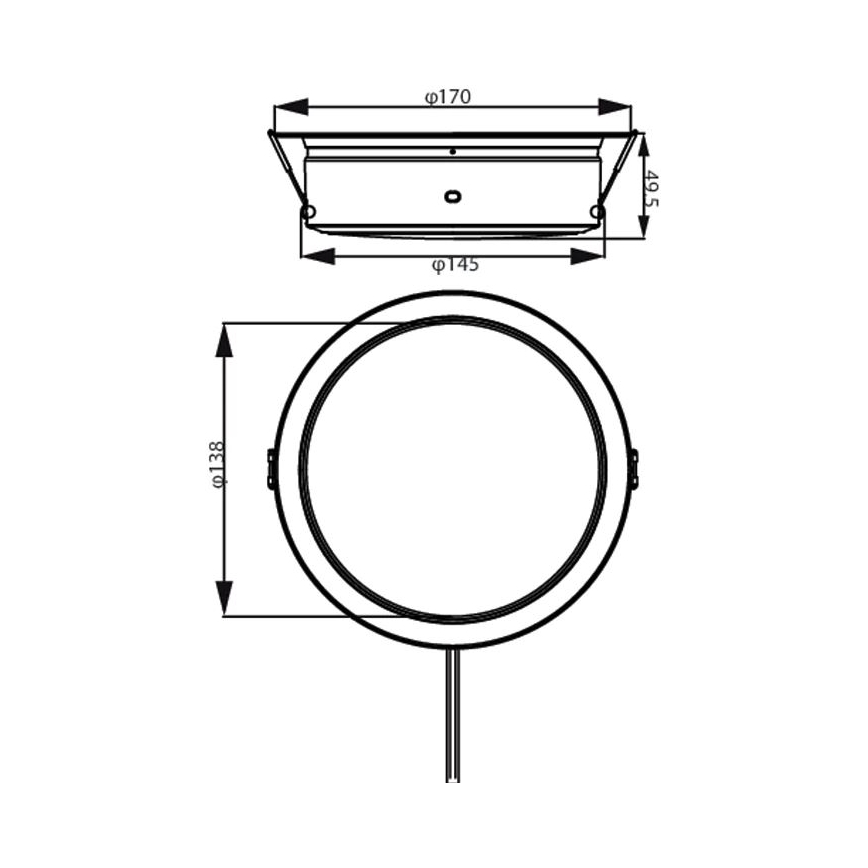 Philips - LED infälld belysning LED/6,5W/230V 4000K