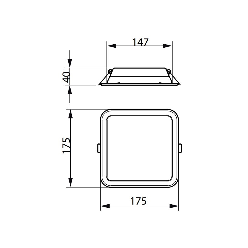 Philips - LED infälld belysning LEDINAIRE SLIM LED/10,5W/230V