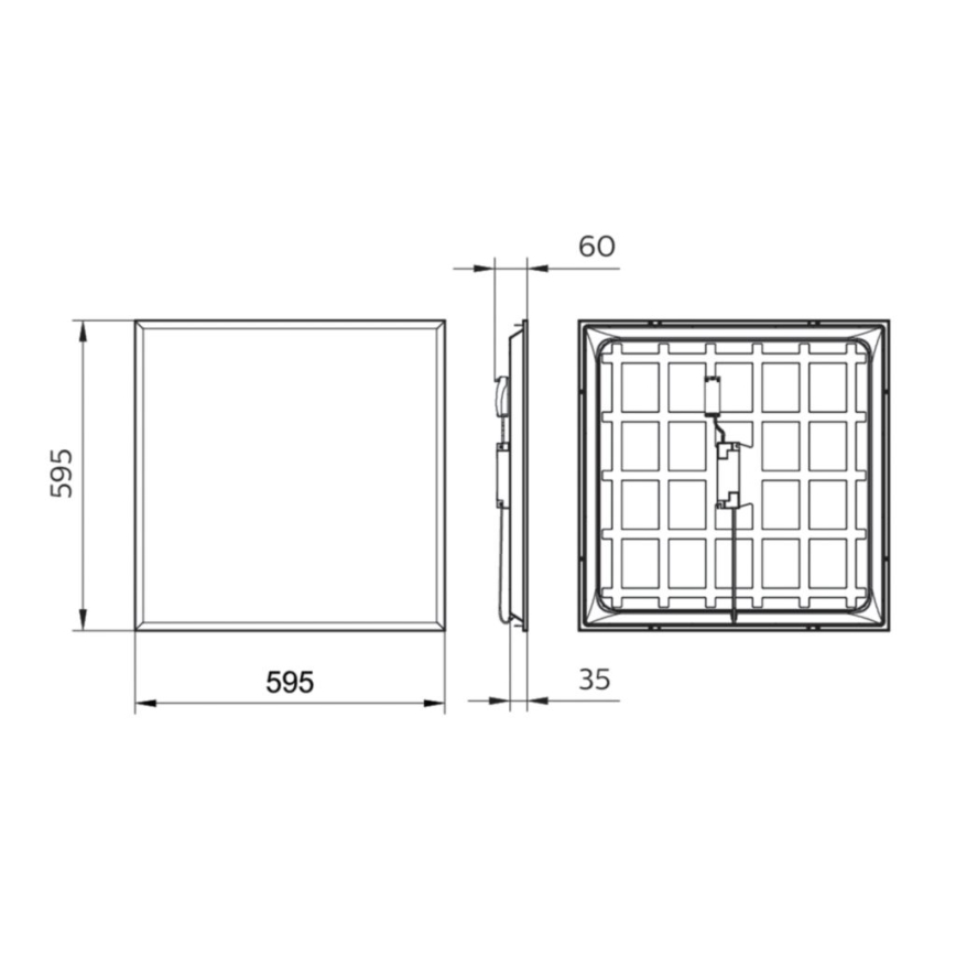 Philips - LED Infälld panel LEDINAIRE LED/34W/230V 60x60 cm 4000K