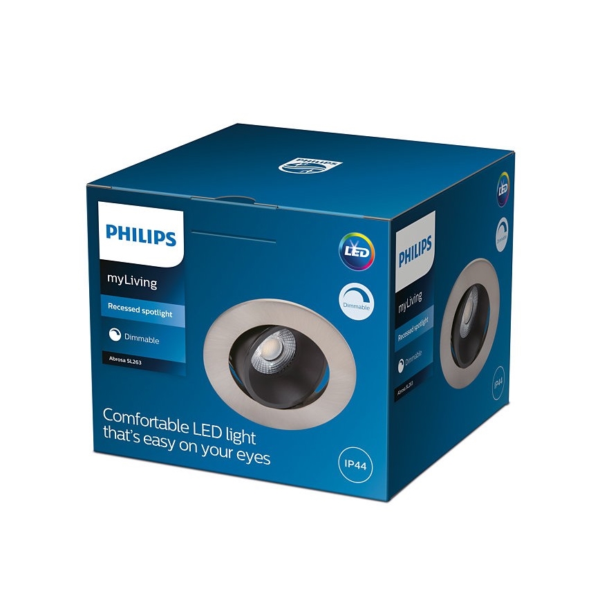 Philips - LED ljusreglerad badrumslampa  ABROSA 1xLED/9W/230V IP44