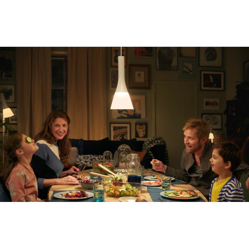 Philips - LED ljusreglerad Ljuskrona med upphängningsrem  Hue EXPLORE 1xE27/6W/230V 2200-6500K