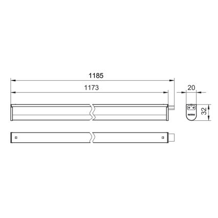 Philips - LED lampa för undersidan av köksskåp PROJECTLINE LED/13W/230V 3000/4000/6500K