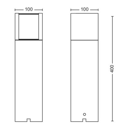 Philips - LED-lampa för utomhusbruk LED/6W/12V 4000K 2700K IP44