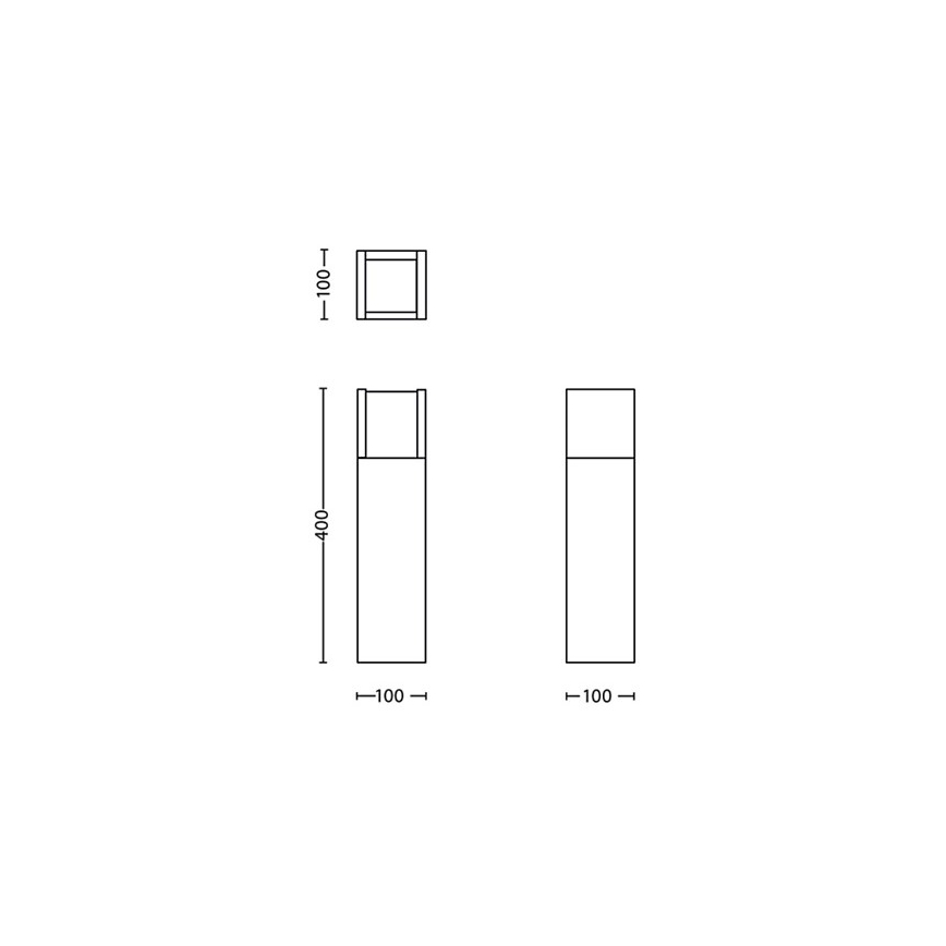 Philips - LED-lampa för utomhusbruk LED/3,8W/230V 40 cm 3000K IP44