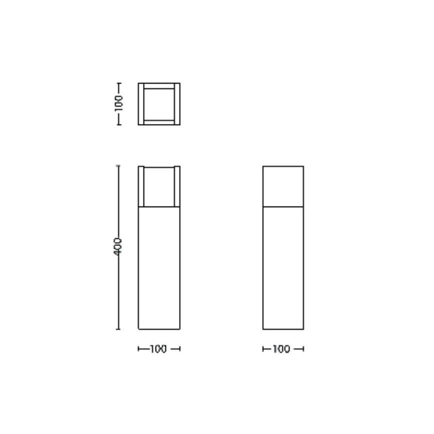 Philips - LED-lampa för utomhusbruk ARBOUR LED/3,8W/230V 40 cm 2700K IP44