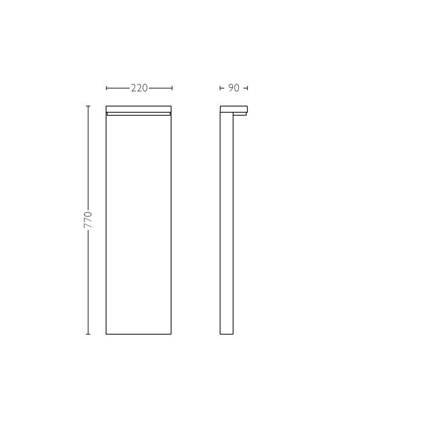 Philips - LED-lampa för utomhusbruk BUSTAN LED/3,8W/230V 2700K 77 cm IP44