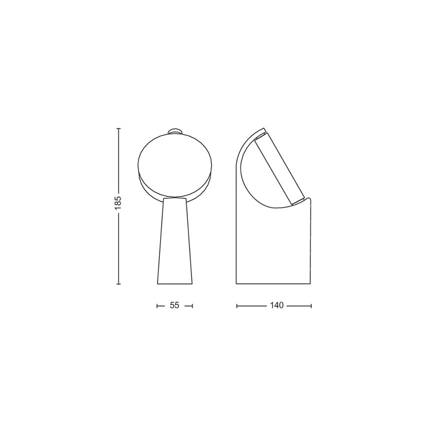 Philips - LED-lampa för utomhusbruk LED/7W/230V 2700K IP44