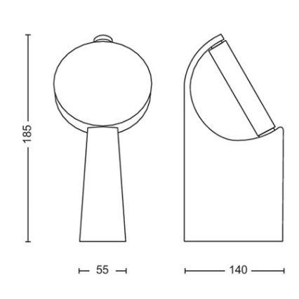 Philips - LED-lampa för utomhusbruk LED/7W/230V 4000K IP44