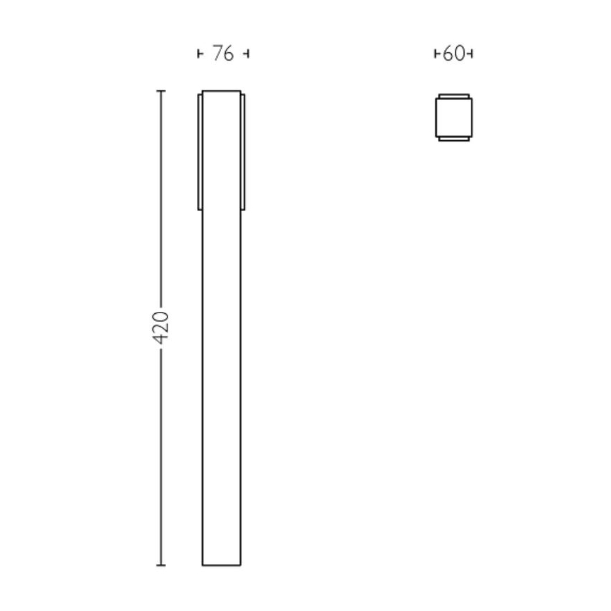 Philips - LED-lampa för utomhusbruk STRATOSPHERE LED/3,8W/230V 42 cm 2700K IP44