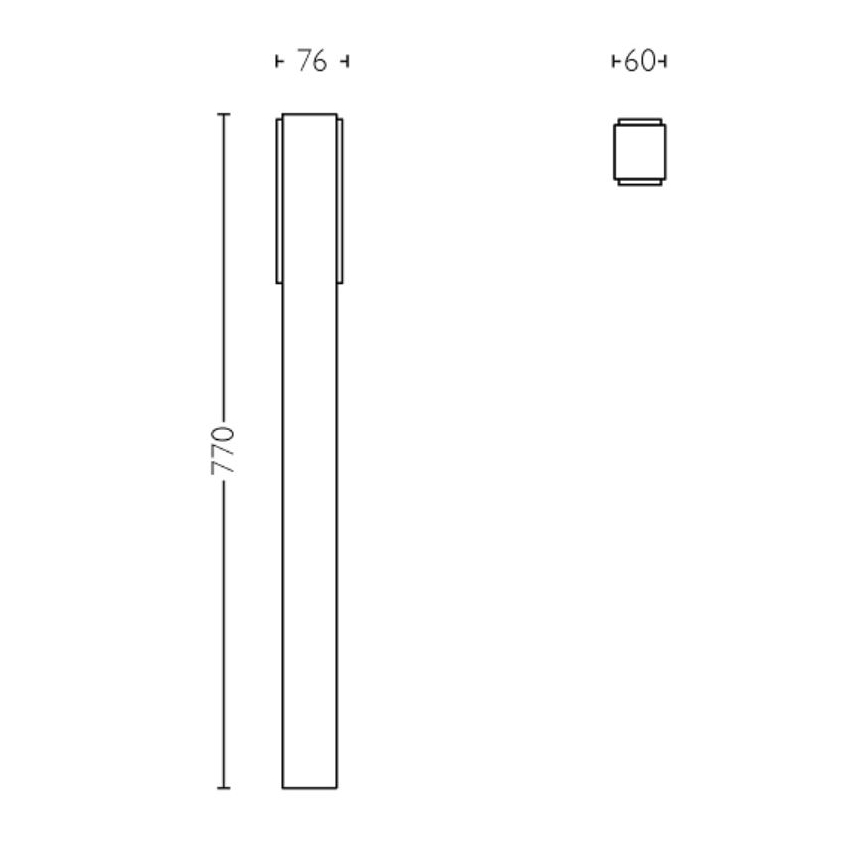 Philips - LED-lampa för utomhusbruk STRATOSPHERE LED/3,8W/230V 77 cm 4000K IP44