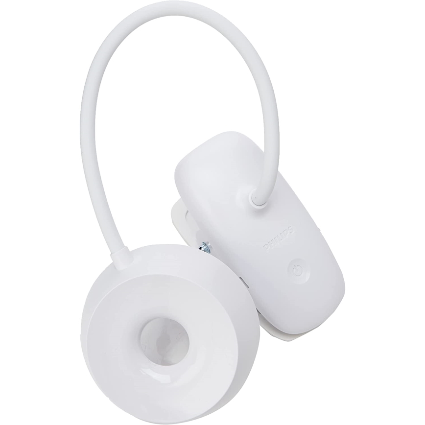 Philips - LED ljusreglerad lampa med klämma DONUTCLIP LED/3W/5V 1200 mAh CRI 90 vit