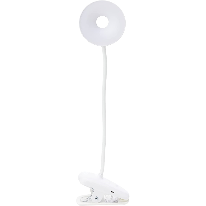 Philips - LED ljusreglerad lampa med klämma DONUTCLIP LED/3W/5V 1200 mAh CRI 90 vit