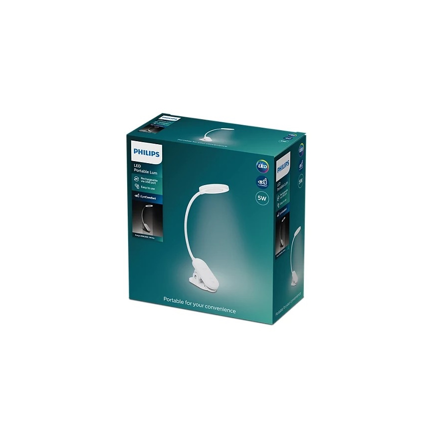 Philips - LED ljusreglerad lampa med klämma LED/5W/5V CRI 90
