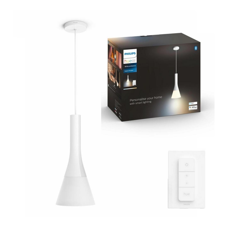 Philips - LED ljusreglerad Ljuskrona med upphängningsrem  Hue EXPLORE 1xE27/6W/230V 2200-6500K