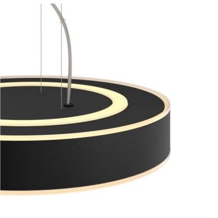 Philips - LED ljusreglerad ljuskrona på textilsladd Hue LED/33,5W/230V 2200-6500K svart + fjärrkontroll