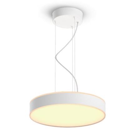 Philips - LED ljusreglerad ljuskrona på textilsladd Hue LED/33,5W/230V 2200-6500K vit + fjärrkontroll