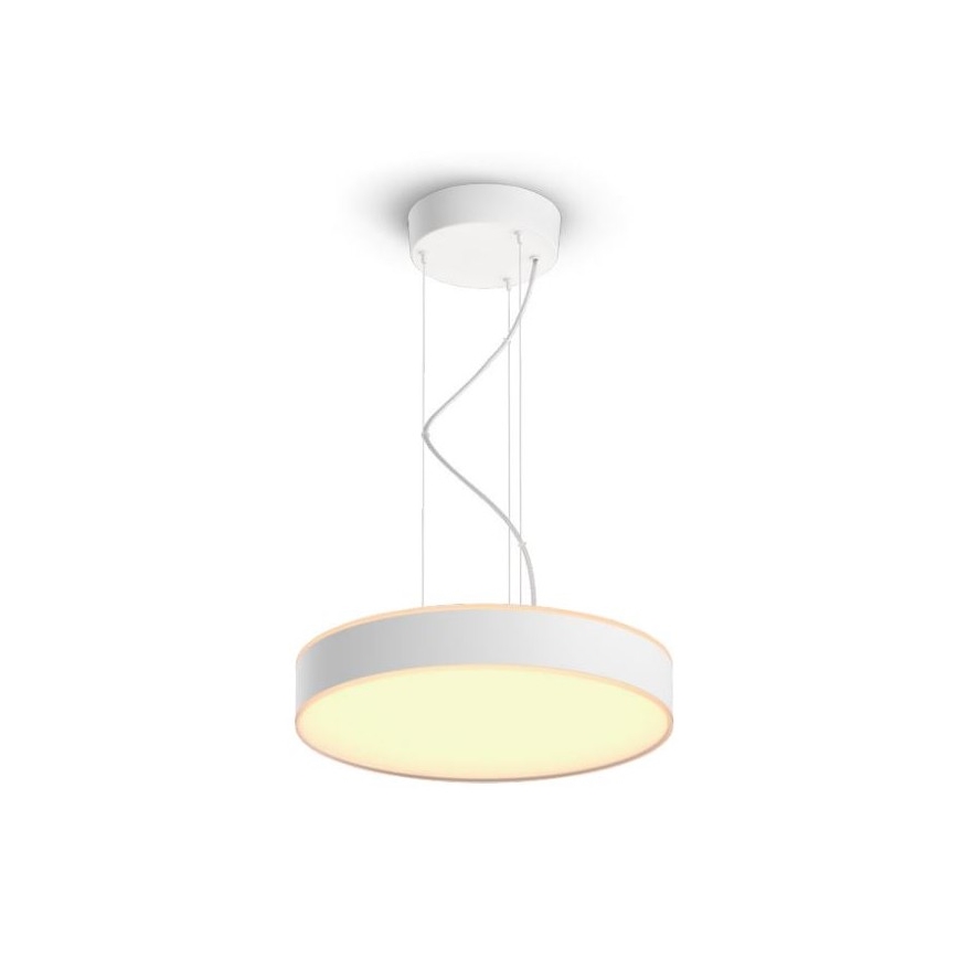 Philips - LED ljusreglerad ljuskrona på textilsladd Hue LED/33,5W/230V 2200-6500K vit + fjärrkontroll