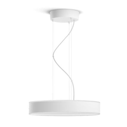 Philips - LED ljusreglerad ljuskrona på textilsladd Hue LED/33,5W/230V 2200-6500K vit + fjärrkontroll