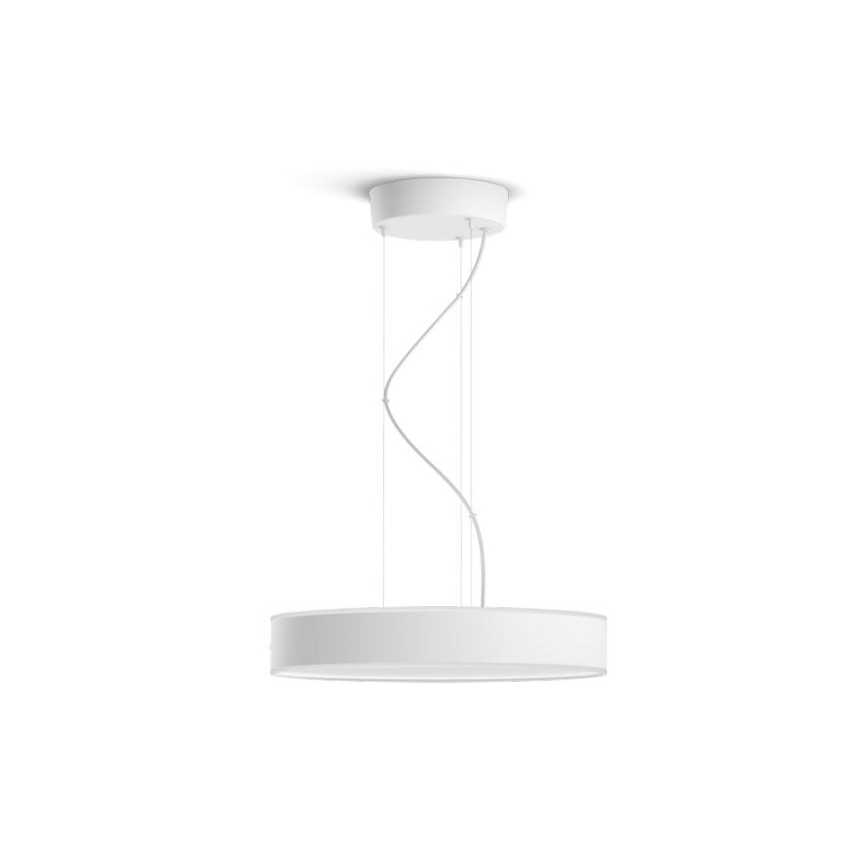 Philips - LED ljusreglerad ljuskrona på textilsladd Hue LED/33,5W/230V 2200-6500K vit + fjärrkontroll