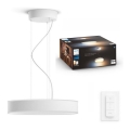 Philips - LED ljusreglerad ljuskrona på textilsladd Hue LED/33,5W/230V 2200-6500K vit + fjärrkontroll