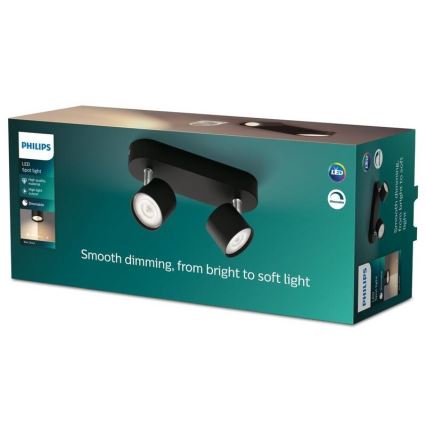 Philips - LED ljusreglerad spotlight 2xLED/4,5W/230V