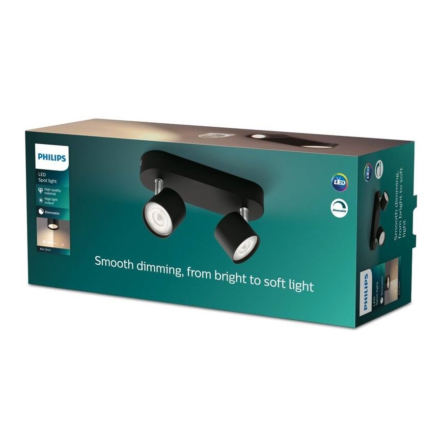 Philips - LED ljusreglerad spotlight 2xLED/4,5W/230V