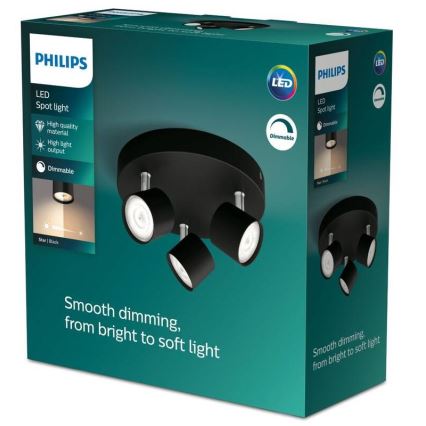Philips - LED ljusreglerad spotlight 3xLED/4,5W/230V