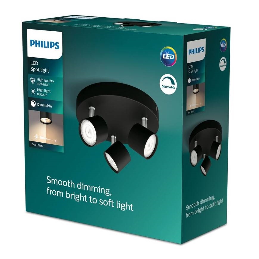 Philips - LED ljusreglerad spotlight 3xLED/4,5W/230V