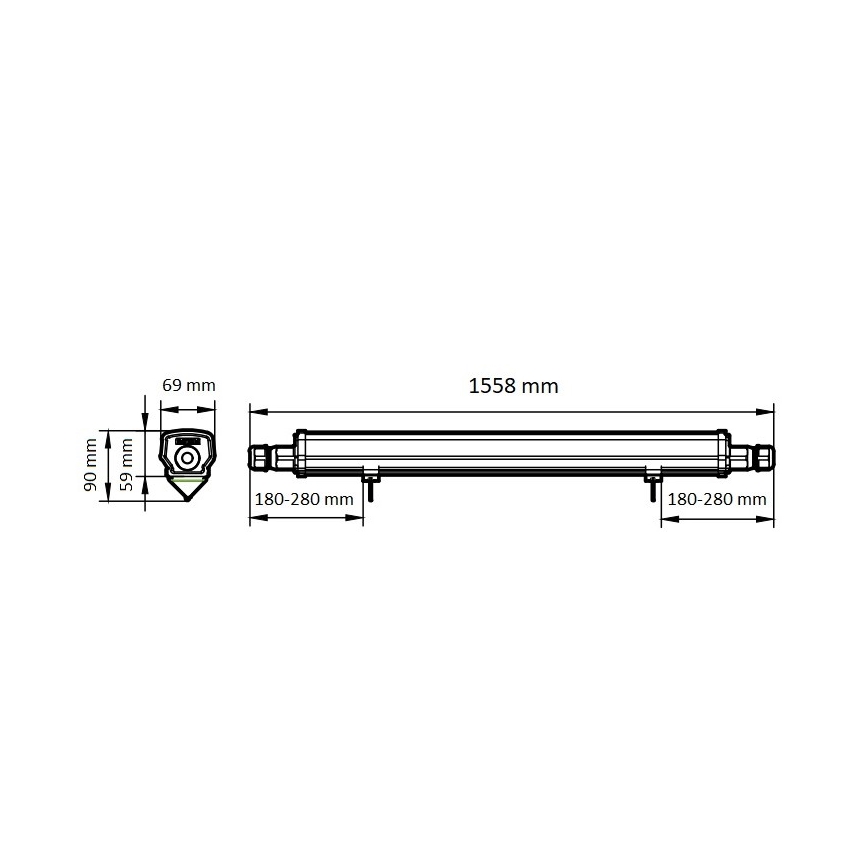 Philips - LED lysrör arbetsbelysning LED/46W/230V IP66 4000K