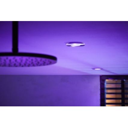 Philips - LED RGB ljusreglerad badrumslampa  Hue XAMENTO 1xGU10/5,7W/230V IP44 2000-6500K