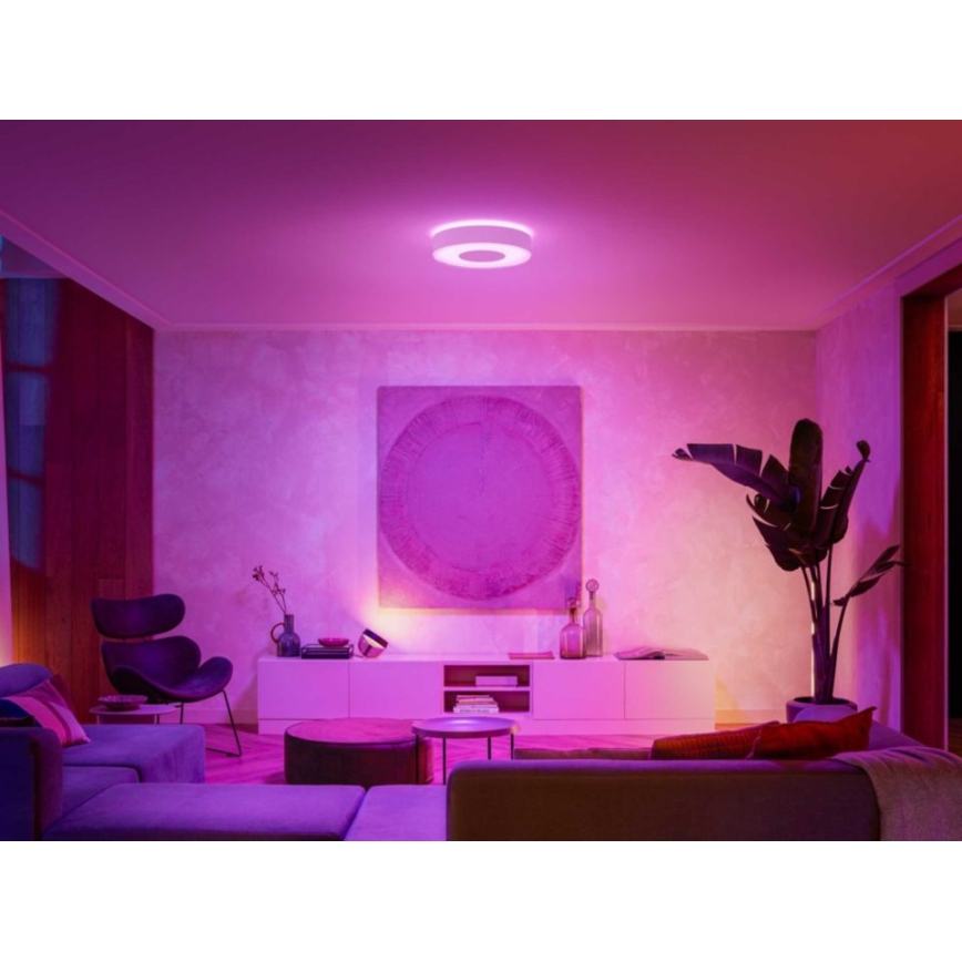 Philips - LED RGB ljusreglerad badrumslampa  Hue XAMENTO LED/52,5W/230V IP44 diameter  425 mm 2000-6500K