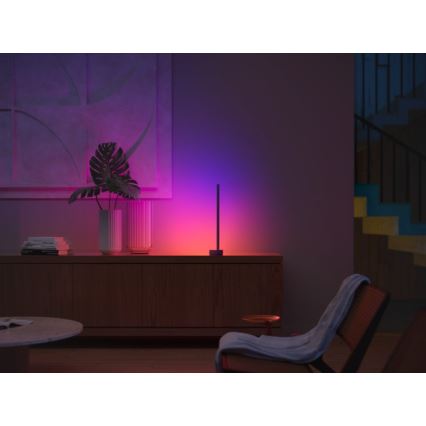Philips - LED RGB ljusreglerad bordslampa  Hue SIGNE LED/12W/230V 2000-6500K svart